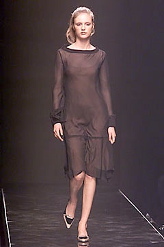 black sheer silk midi dress
