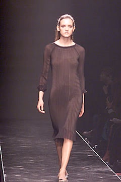 black silk fitted dress
