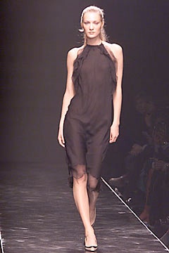 black silk sleeveless dress