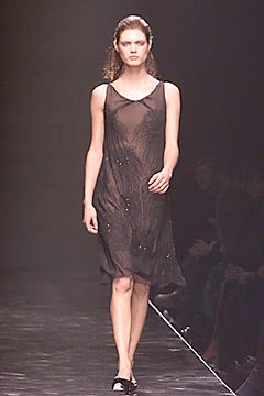 black sheer sleeveless dress