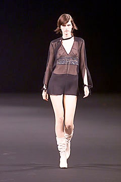 black silk fitted top with shorts