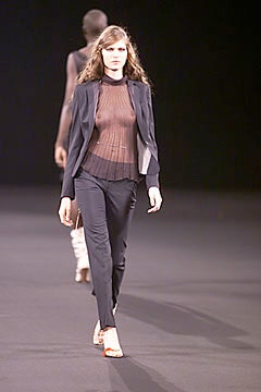 black blazer with mesh top