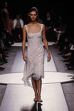 fitted white silk dress