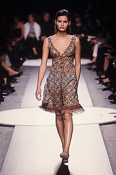 multi-colored silk sleeveless dress