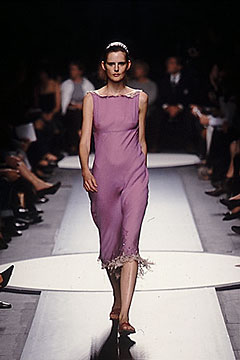 fitted pink silk midi dress