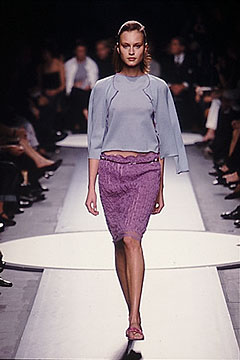 purple silk fitted pencil mini skirt