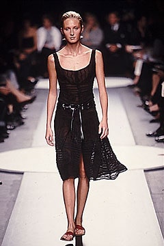 black silk sleeveless dress