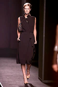 black silk sleeveless dress