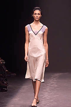 beige silk sleeveless dress