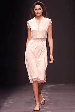 beige silk collared midi dress