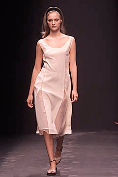 beige silk sleeveless dress