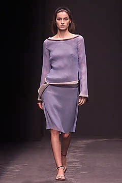 purple silk long-sleeve off-shoulder fitted sheer top