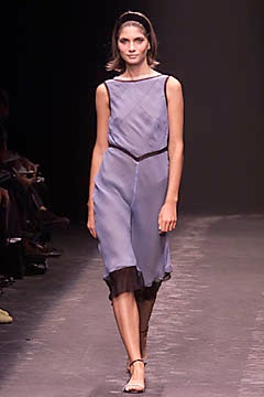 blue silk sleeveless dress
