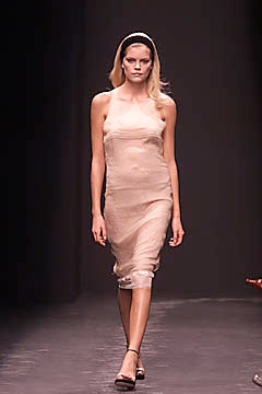 beige silk sleeveless dress