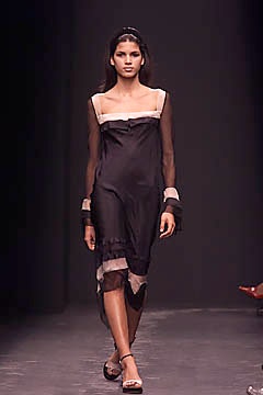 black silk sleeveless dress