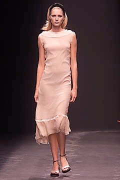 beige silk sleeveless dress