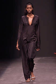 black silk fitted jumpsuit