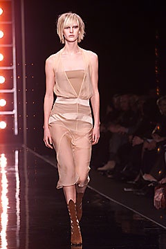 beige silk sleeveless v-neck fitted layered dress
