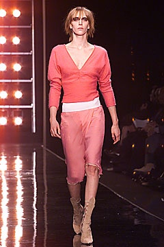 pink chiffon asymmetric relaxed layered sheer skirt