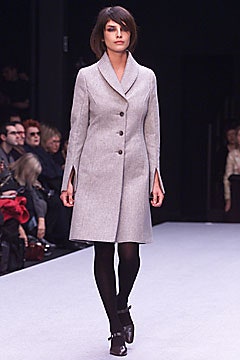 fitted gray wool coat