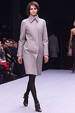 fitted gray wool coat
