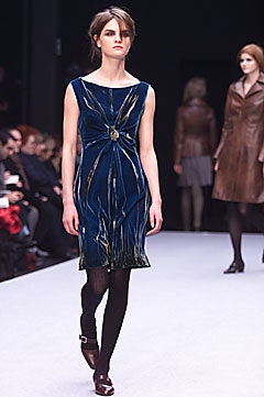 fitted blue silk sleeveless dress