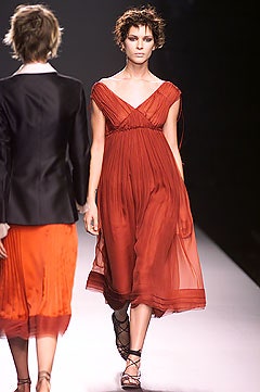 red silk sleeveless dress