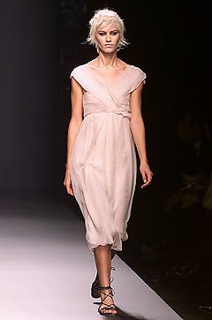 pink silk sleeveless dress
