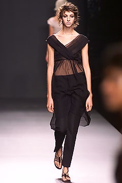 black chiffon sleeveless v-neck fitted layered sheer dress