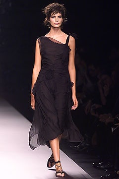 black silk sleeveless dress