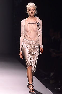 champagne silk asymmetric fitted skirt