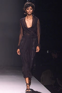 black silk sleeveless dress