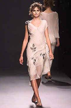 beige silk sleeveless dress