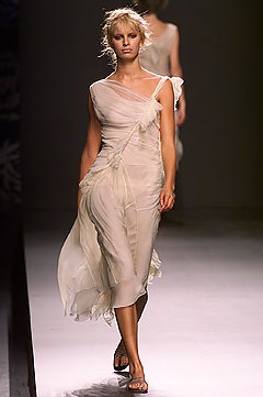 beige silk sleeveless dress