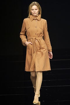 beige fitted trench coat