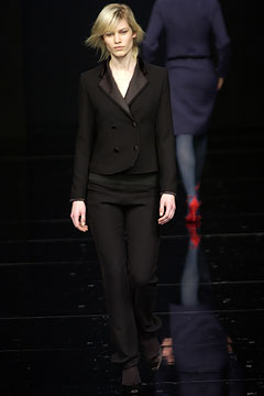 black tailored suit