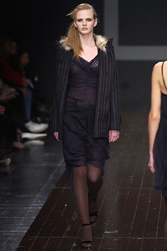 black silk midi dress with jacket