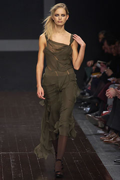 green chiffon sleeveless dress