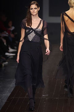 black silk sleeveless dress