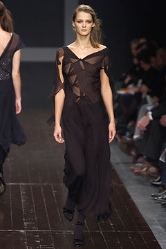 black sheer draped maxi dress