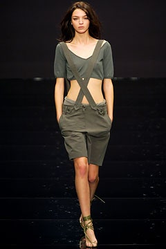 green fitted short-sleeve romper