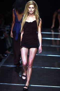 fitted black mini dress