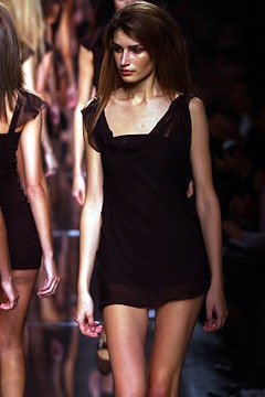 black silk sleeveless mini dress