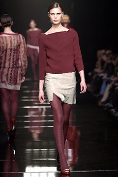 maroon silk long-sleeve off-shoulder fitted draped top