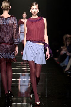 purple silk sleeveless high-neck fitted pleated top