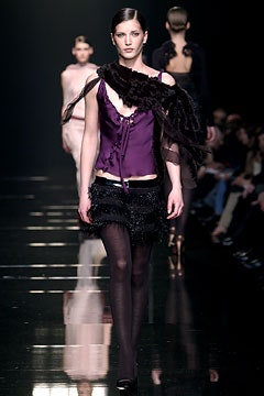 black fur scarf