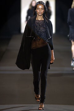 black silk embroidered top with pants