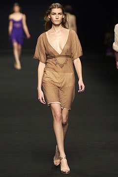 brown silk sleeveless dress