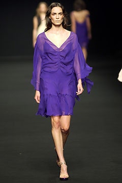 purple chiffon relaxed dress