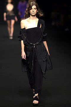 black relaxed jacket and fitted top